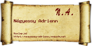Négyessy Adrienn névjegykártya